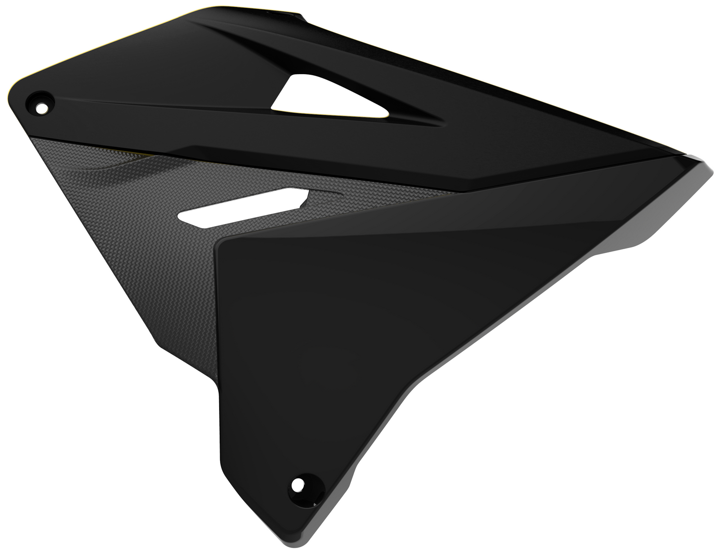 Polisport Suzuki Radiator Scoops RM 125 RM 250 2001 - 2008 Restyle, Black