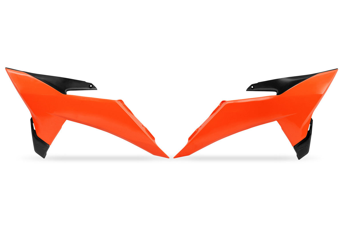 UFO Radiator Scoops KTM SX SXF 2025, Neon Orange