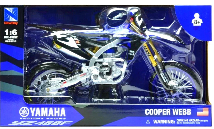 New Ray Toys 1:6 Cooper Webb Star Racing Yamaha YZF 450 Toy Model