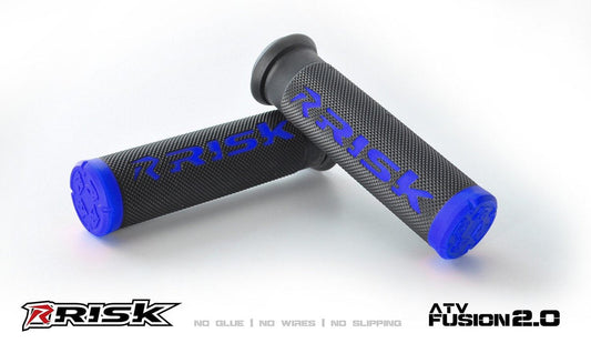 Risk Racing Fusion Grips 2.0 MTB ATV, Blue