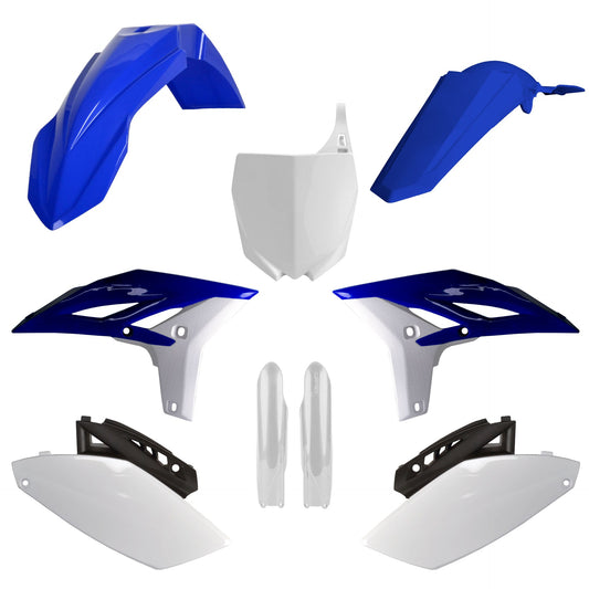 Polisport Yamaha Plastic Kit with Fork Guards YZF 250 2010 - 2013, OEM Blue White