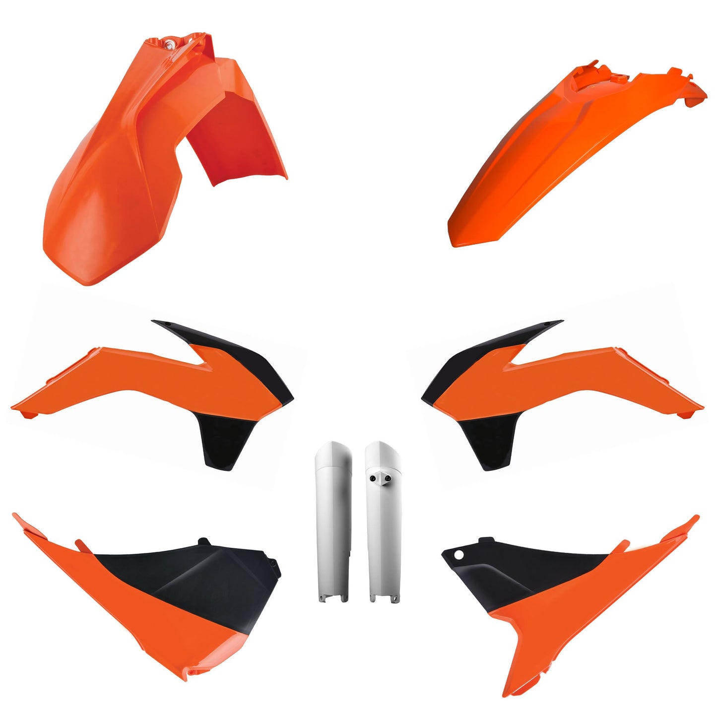 Polisport KTM Plastic Kit with Fork Guards EXC EXCF 2014 - 2015, OEM Orange Black