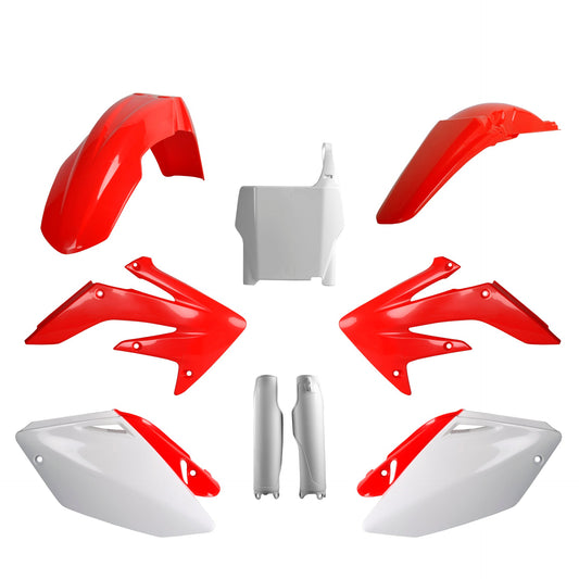 Polisport Honda Plastic Kit with fork guards CRF 250 R 2004 - 2005, OEM Red White
