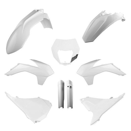 Polisport KTM Plastic Kit with Fork Guards EXC EXCF 2014 - 2015, White