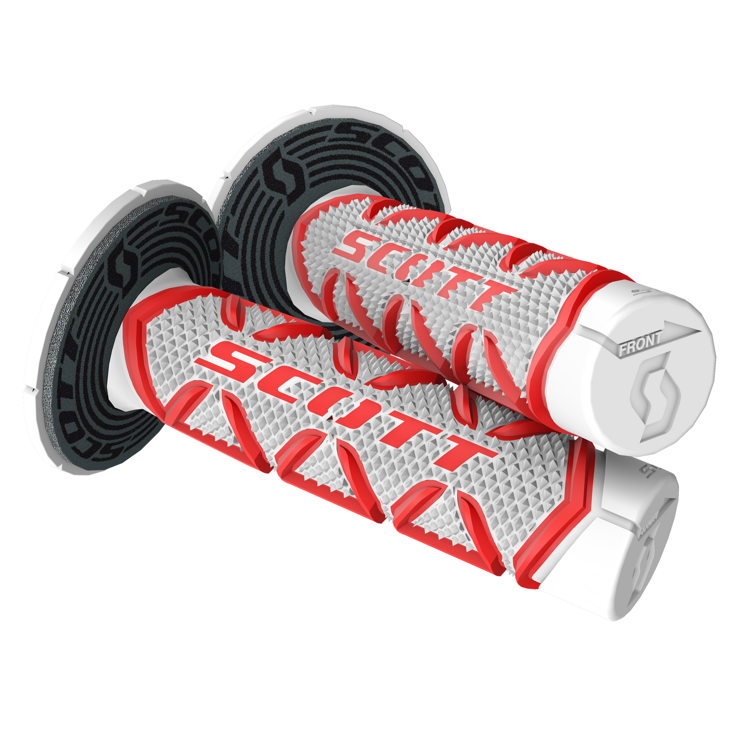 Scott Grips Diamond + Donuts Motocross Enduro, Red / White