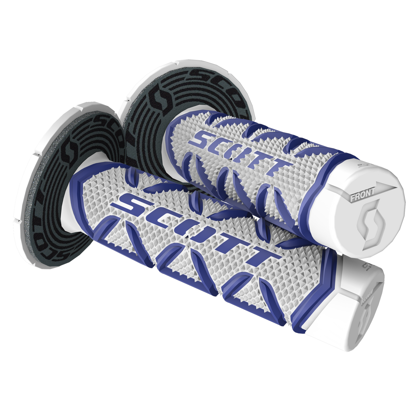 Scott Grips Diamond + Donuts Motocross Enduro, Blue / White