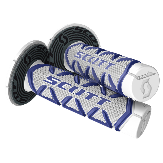 Scott Grips Diamond + Donuts Motocross Enduro, Blue / White