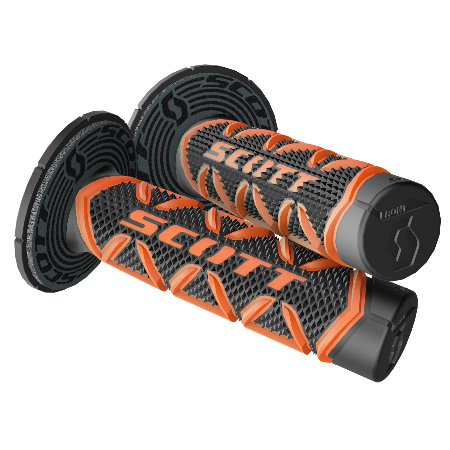 Scott Grips Diamond + Donuts Motocross Enduro, Orange / Black