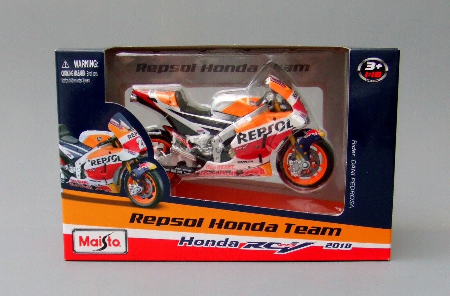 Maisto Toys 1:18 Repsol Honda Dani Pedrosa 2018 Toy Model