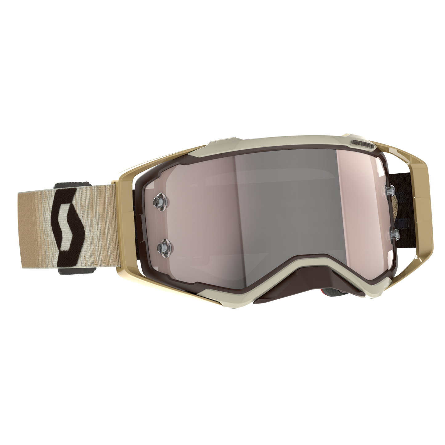 Scott Prospect Goggle, Beige / Brown – Silver Chrome Works lens