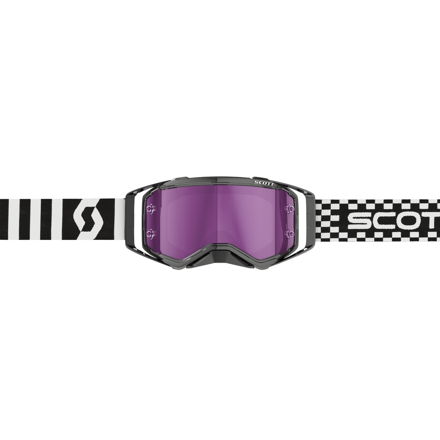 Scott Prospect Goggle, Racing Black / White – Purple Chrome Works Lens