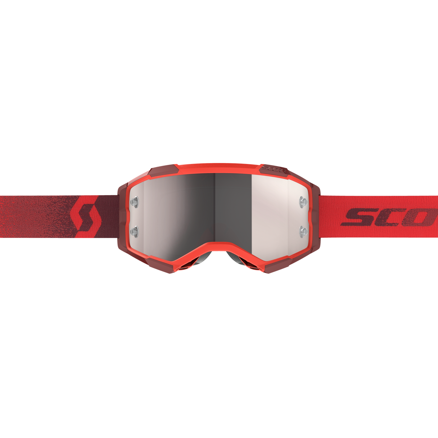 Scott Fury Goggles, Red - Silver Chrome Works Lens