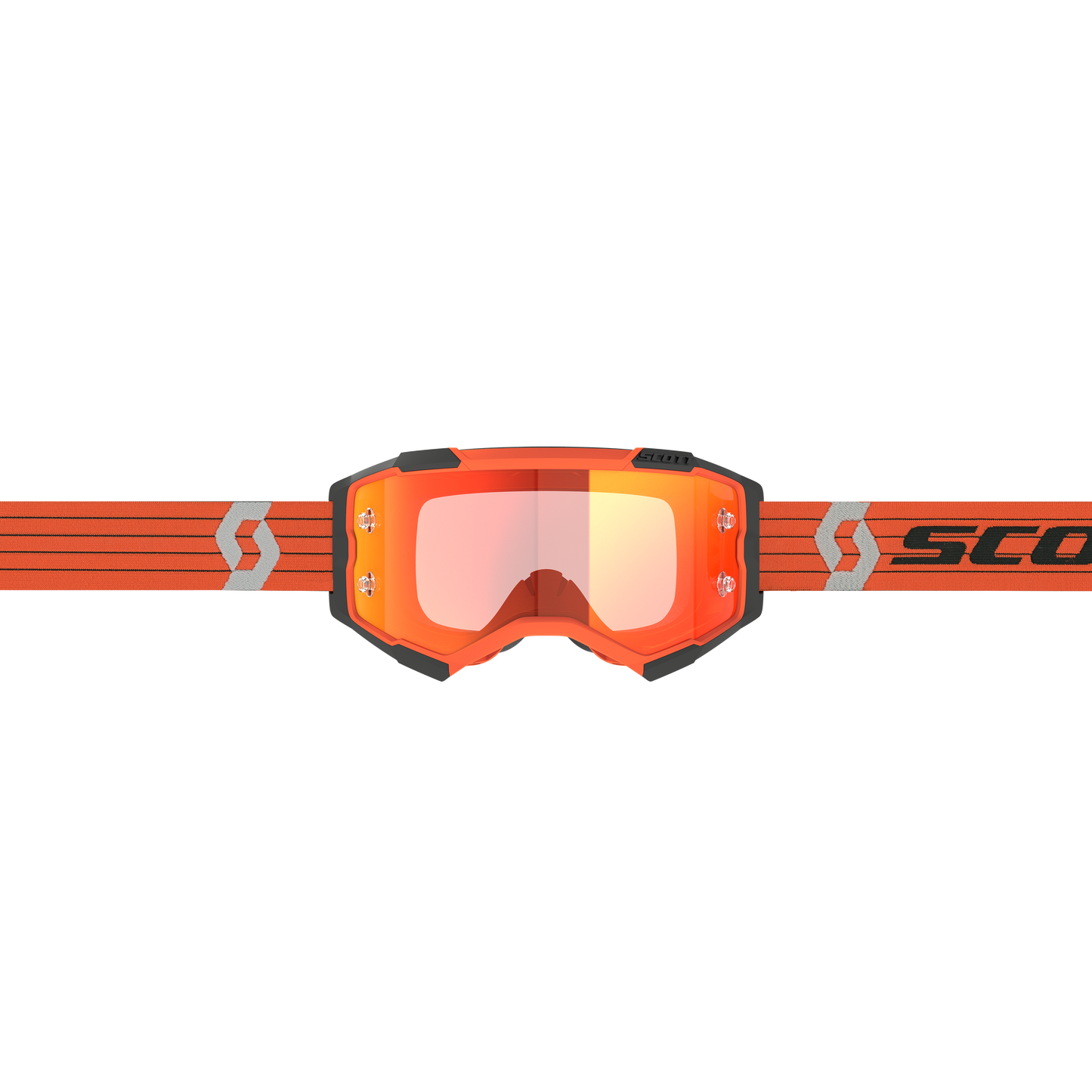 Scott Fury Goggle, Orange / Grey - Orange Chrome Works Lens