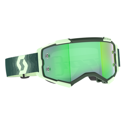 Scott Fury Goggles, Dark Green / Mint Green - Green Chrome Works Lens