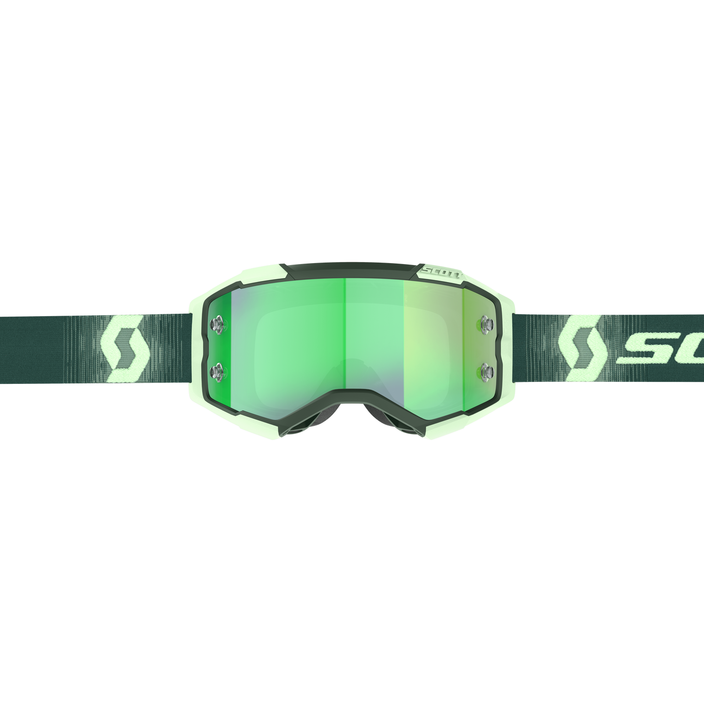 Scott Fury Goggles, Dark Green / Mint Green - Green Chrome Works Lens