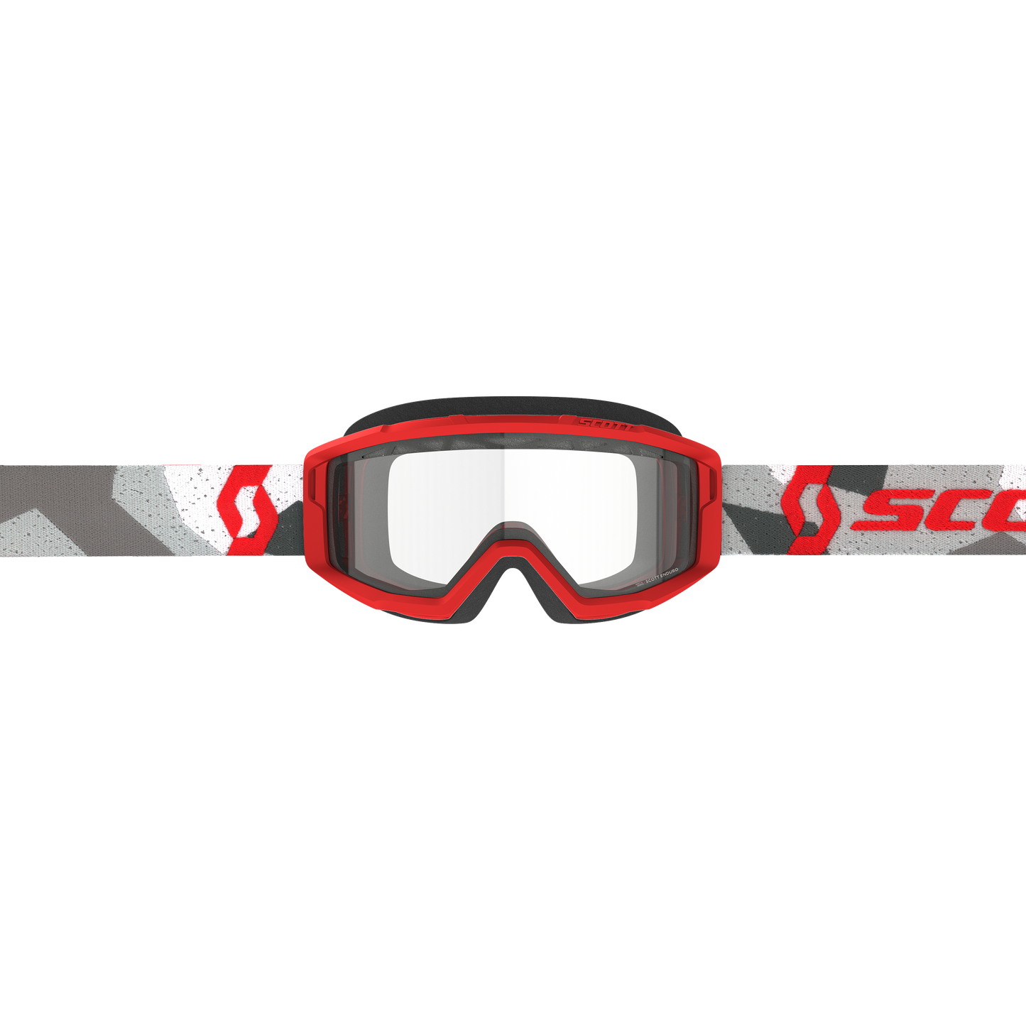 Scott Primal Enduro Goggle, Camo White / Red - Clear  Works Lens