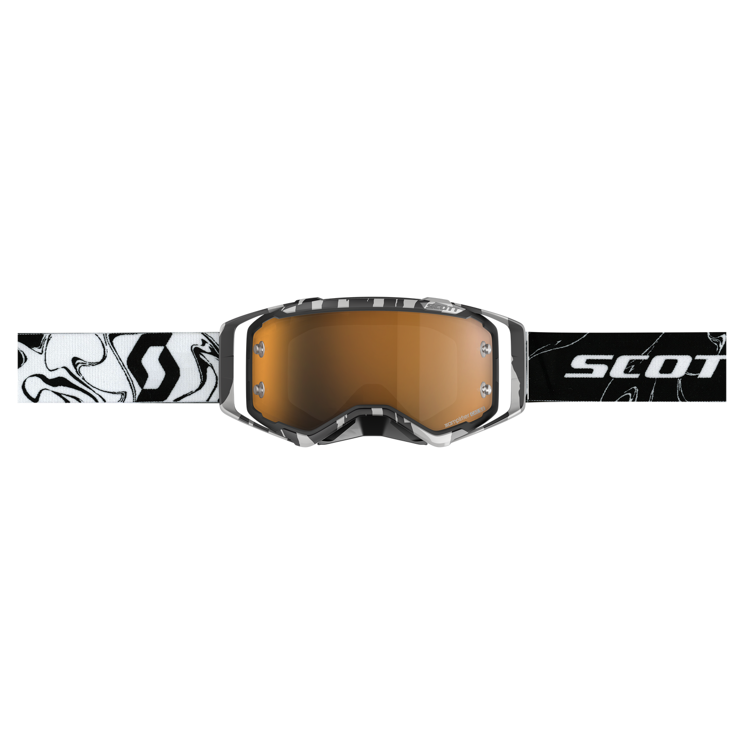 Scott Prospect Amplifier Goggle, Marble Black / White - Gold Chrome Works Lens