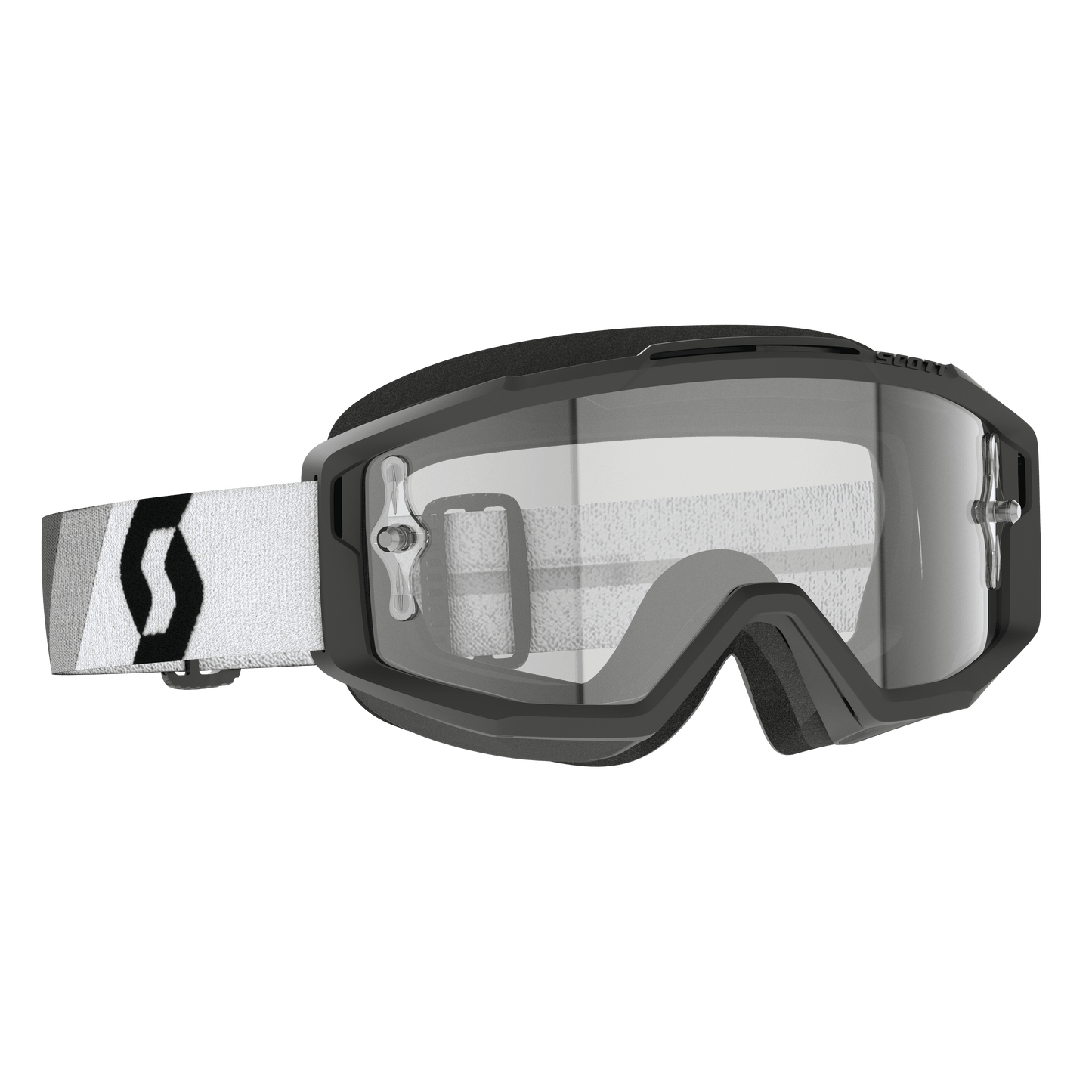 Scott Split OTG Goggles, Premium Black / White - Clear Works Lens