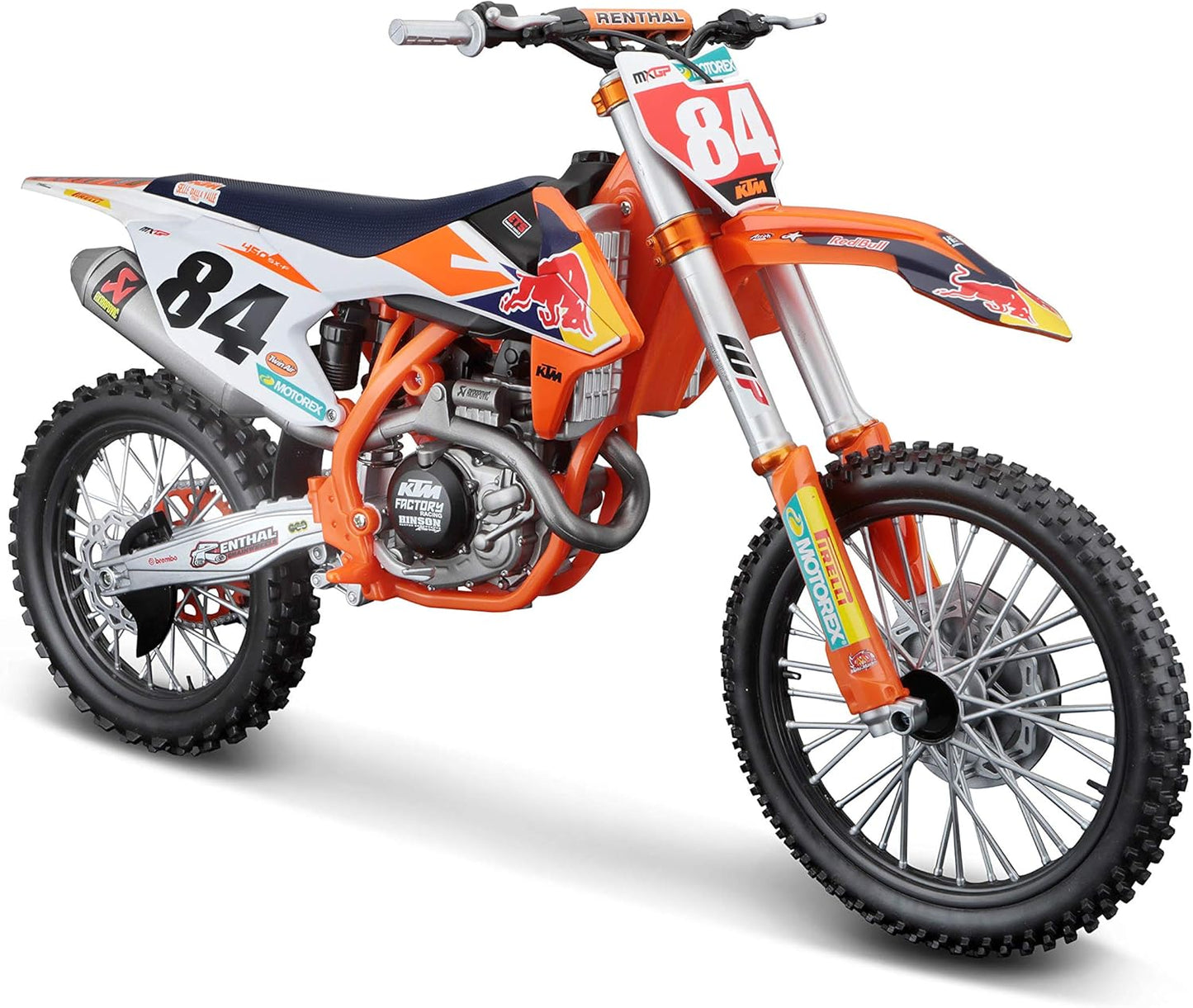 Maisto Toys 1:6 Jeffrey Herlings #84 Red Bull KTM SXF 450 Toy Model