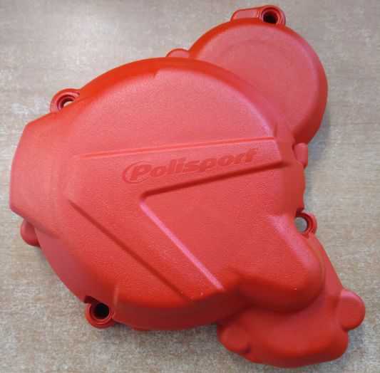 Polisport KTM Husqvarna Gas Gas Ignition Cover Protector EXC TE 250 300 2 strokes 2017 - 2023 EC 250 300 2021 - 23, Red