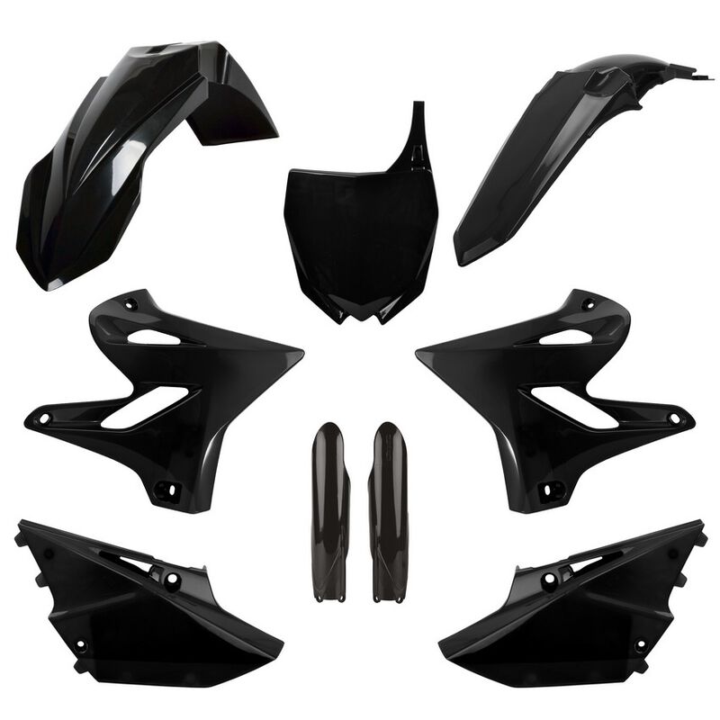 Polisport Yamaha Plastic Kit with Fork Guards YZ 125 YZ 250 2015 - 2020, Black