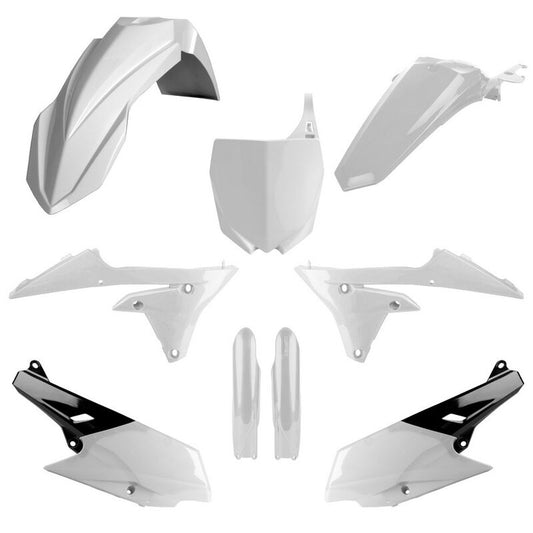 Polisport Yamaha Plastic Kit with Fork Guards YZF 250 2014 - 2018 YZF 450 14 - 2017, White