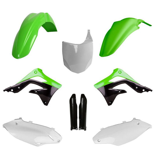 Polisport Kawasaki Plastic Kit with Fork Guards KXF 450 2012 ONLY, OEM