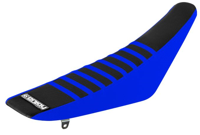 Enjoy Manufacturing Yamaha Seat Cover YZF 250 2014 - 2018 YZF 450 14 - 2017 Ribbed, Blue / Black / Blue