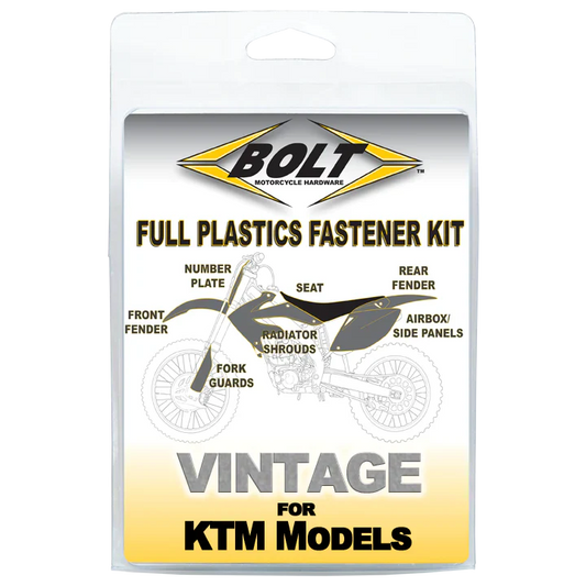 Bolt Motorcycle Hardware KTM Plastics Fastener Bolt Kit SX EXC 1998 - 2002