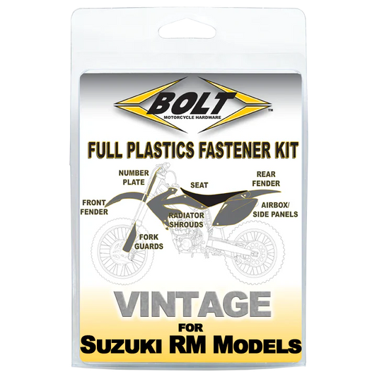 Bolt Motorcycle Hardware Suzuki Plastics Fastener Bolt Kit RM 125 250 1989 - 1992