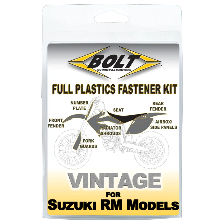Bolt Motorcycle Hardware Suzuki Plastics Fastener Bolt Kit RM 125 250 1987 - 1988