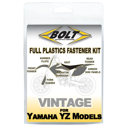 Bolt Motorcycle Hardware Yamaha Plastics Fastener Bolt Kit YZ 125 250 490 1987 - 1990