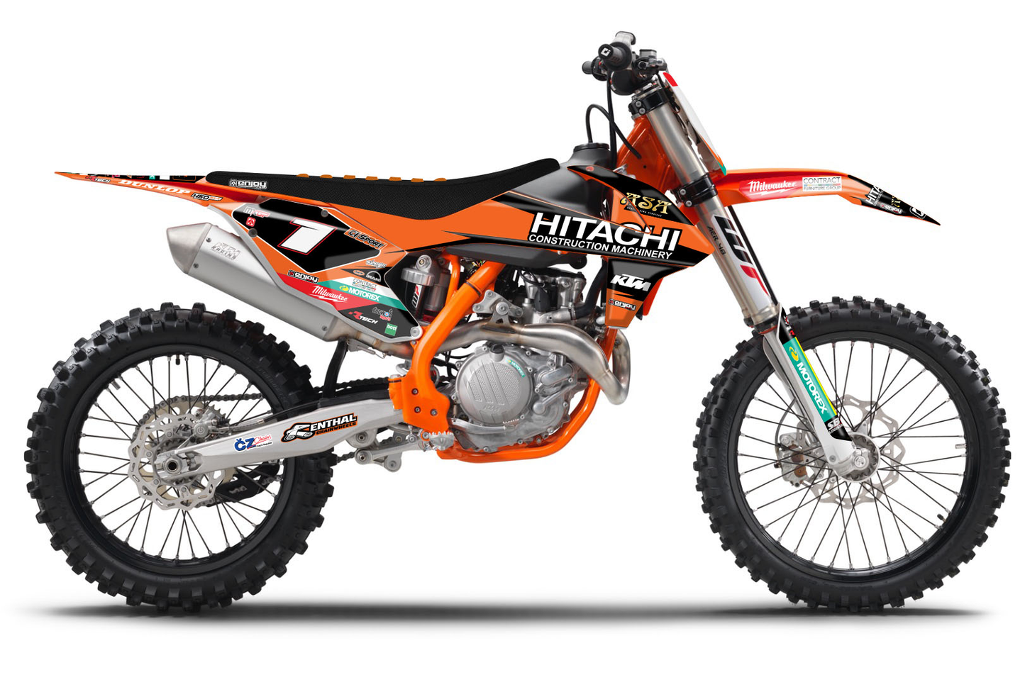 Enjoy Manufacturing KTM Graphics Kit SX 85 2018 - 2022, Hitachi