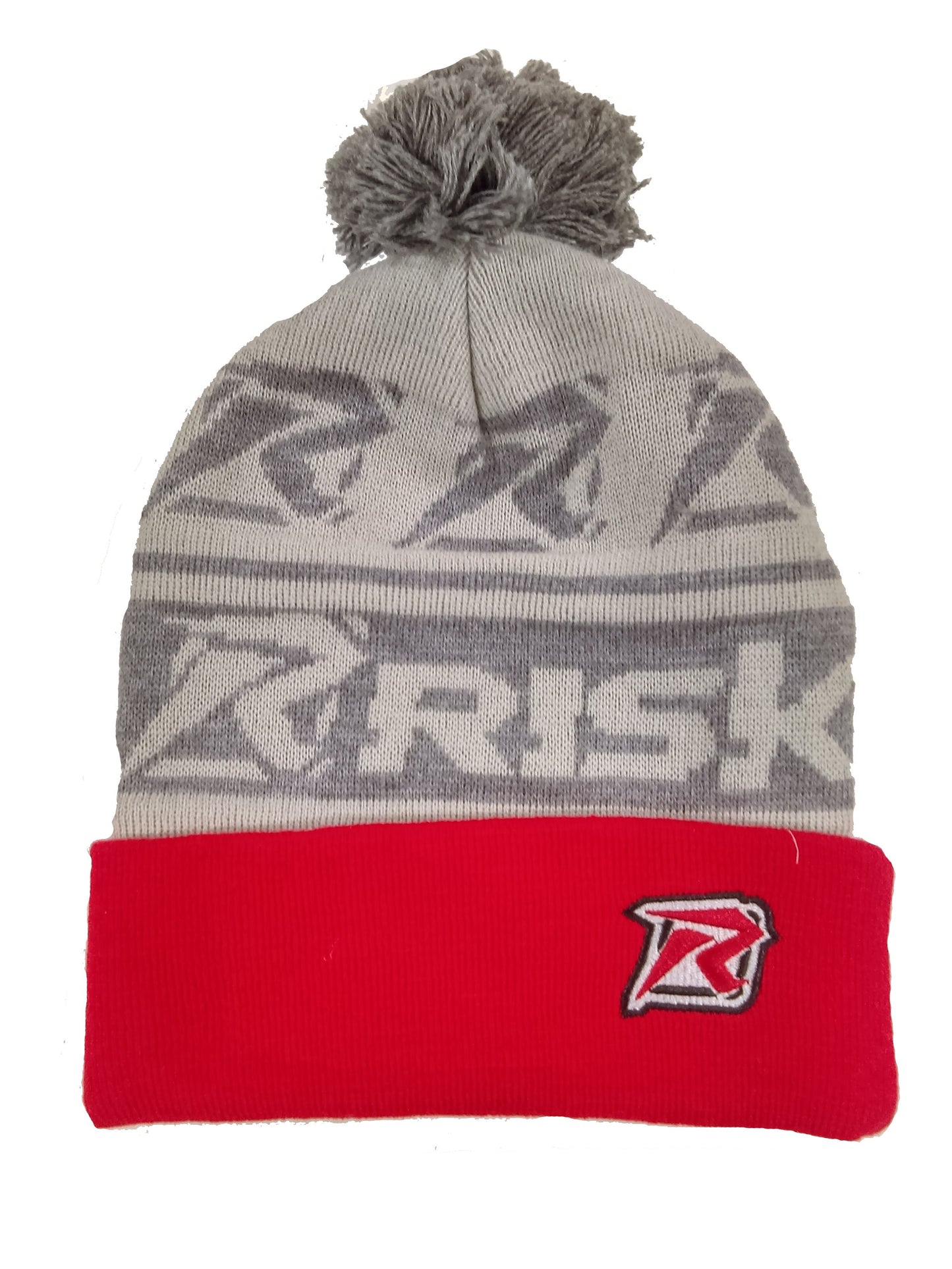 Risk Racing Beanie - B3 Pom Pom, Grey