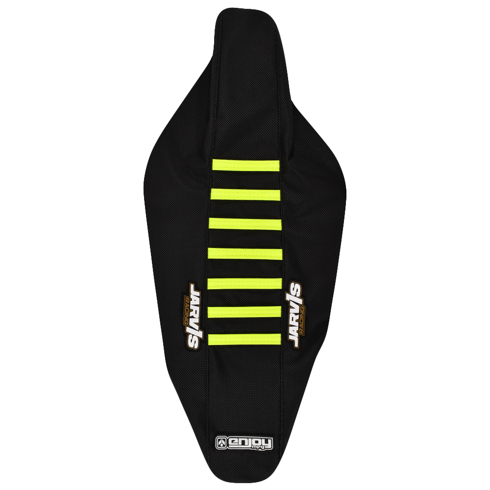 Enjoy Manufacturing Jarvis Edition Husqvarna Seat Cover TC FC 2019 - 2022 TE FE 2020 – 2023 Ribbed, Black / Neon Yellow