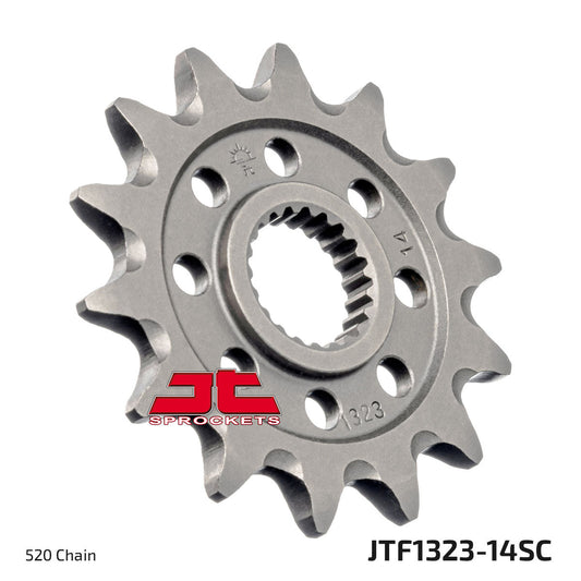 JT Sprockets Steel Self Cleaning Front Sprocket Honda CR 125 2004 - 2007 CRF 250 R 04 - 2017, 14T