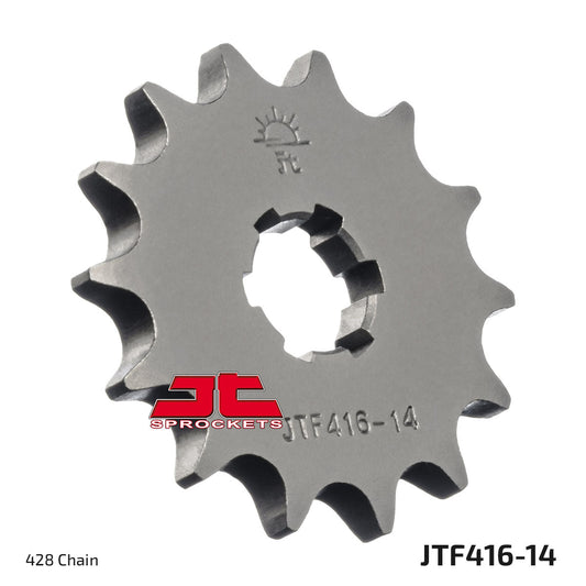 JT Sprockets Steel Front Sprocket Suzuki RM 80 85 1983 - 2023 Yamaha YZ 80 1981 - 2001, 14T