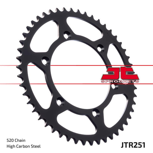 JT Sprockets Steel Rear Sprocket Yamaha YZ 125 250 1999 - 2021 YZF 250 2001 - 21 YZF 426 2000 - 2002 YZF 450 2003 - 21, 49T