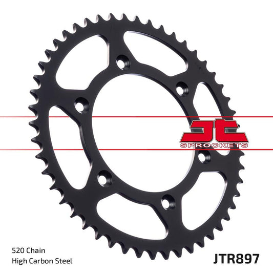 JT Sprockets Steel Rear Sprocket KTM SX 1995 - 2021 SXF 250 2006 - 21 SXF 350 2011 - 21 SXF 450 2007 - 21 Husqvarna TC FC 2014 - 21, 47T