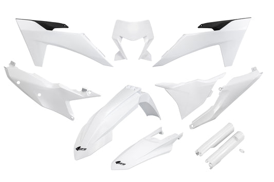 UFO Plastic Kit KTM EXC EXCF 2024 - 2025, White