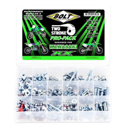 Bolt Motorcycle Hardware Kawasaki 2-Stroke Pro-Pack KX 125 / 250 / 500