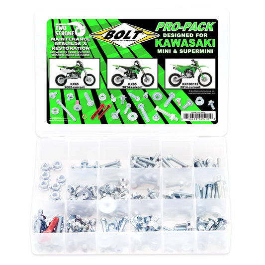 Bolt Motorcycle Hardware Kawasaki 2-Stroke Pro-Pack KX 65 / 85 / 100 / 112