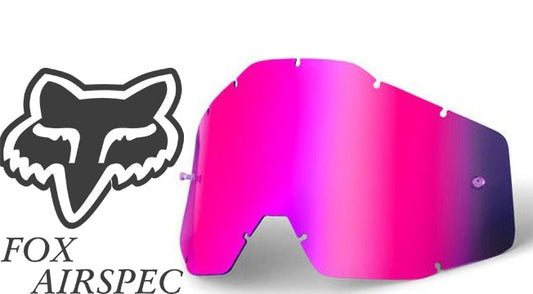 Goggle Shop Fox Airspec / Airspace Mirror Tear off Lens, Mirror Pink