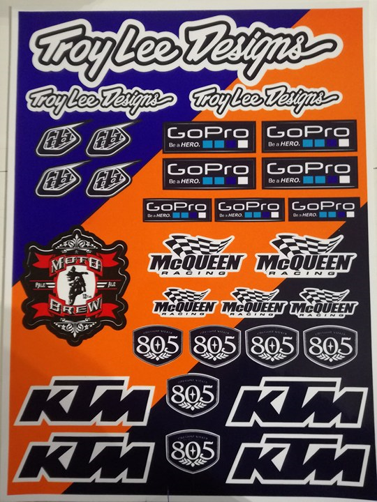 Enjoy Manufacturing Sticker Sheet, TLD KTM