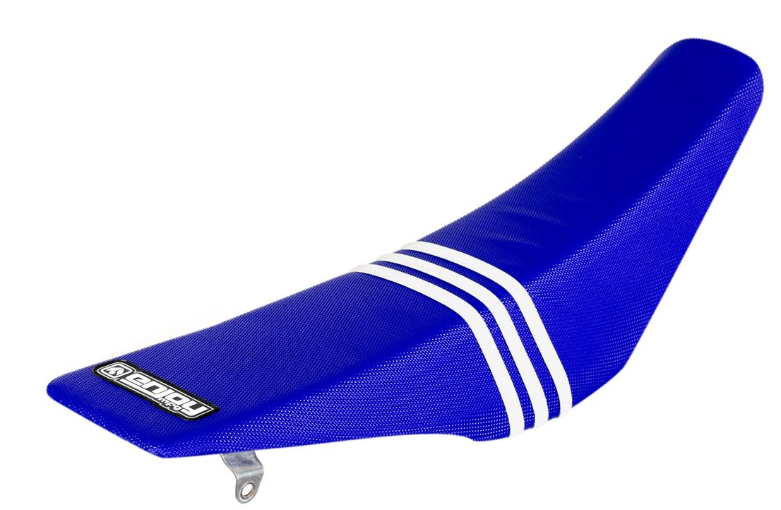 Enjoy Manufacturing KTM Seat Cover SX 85 2018 - 2022 Gas Gas MC 85 2021 - 22 Ribbed, TLD Blue / White