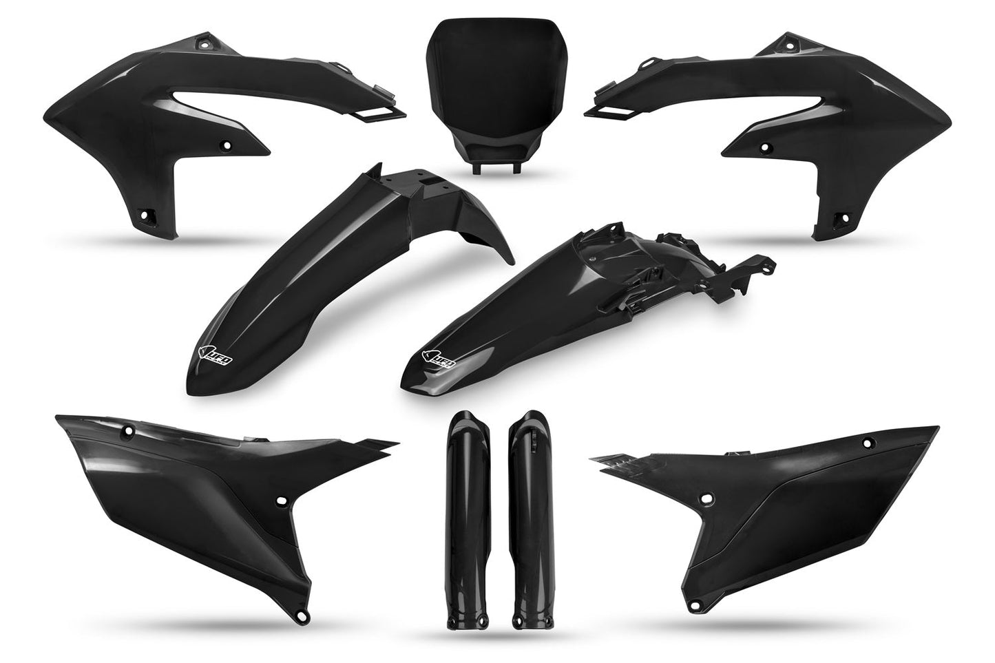 UFO Plastic Kit Yamaha YZF 250 2024 YZF 450 2023 - 24, Black