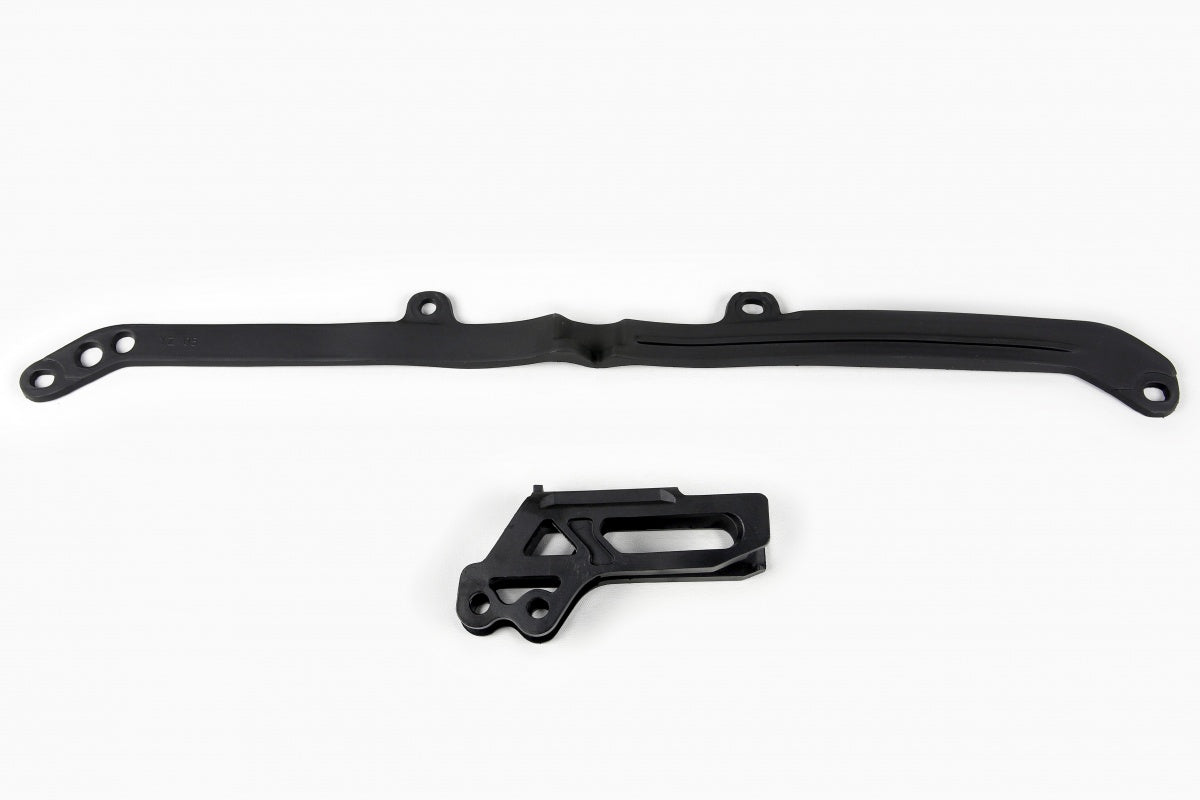 UFO Chain Slider & Guide Kit Yamaha YZ 125 250 2015 - 2027 YZF 250 450 2007 - 2008, Black