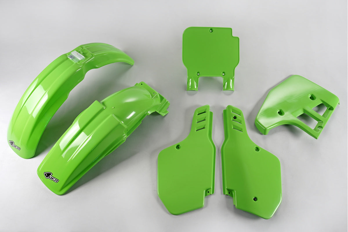 UFO Plastic Kit Kawasaki KX 125 1989, OEM Green