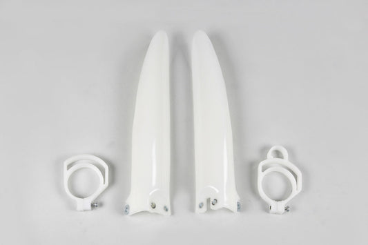 UFO Fork Guards Kawasaki KX 80 85 100 1998 - 2013, White