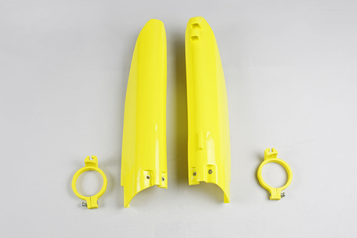 UFO Fork Guards Suzuki RM 125 RM 250 1999 - 2006, Yellow